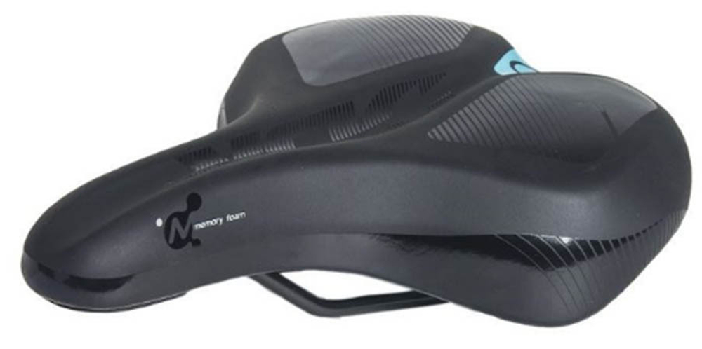 Седло 266x192мм, Comfort Plus с формой памяти, с 2 глянцевыми пентагонами. VLX-123MF VLX-123MF
