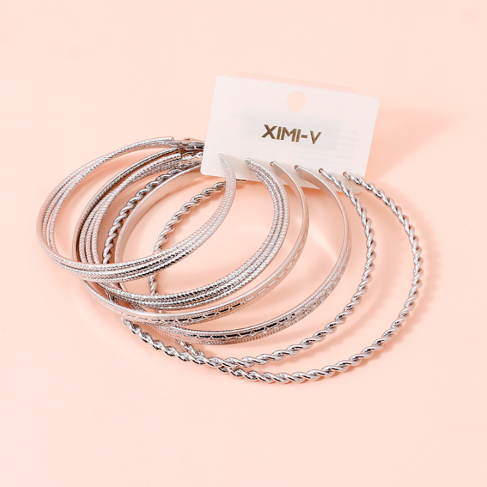 Набор сережек "Silver Hoop" Набор сережек "Silver Hoop"