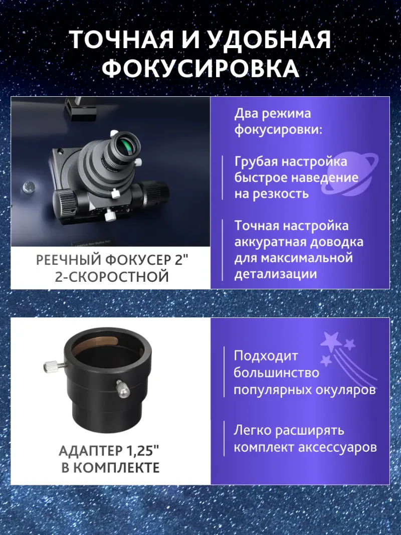 Телескоп Добсона Levenhuk New Skyline PRO 16" (400/1830) с комплектующими для точной фокусировки