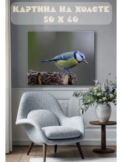 Картина на стену 40 X 50 Желтая птица