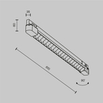 Трехфазный трековый светодиодный светильник Maytoni Points TR195-3-20W4K-M-B(N)