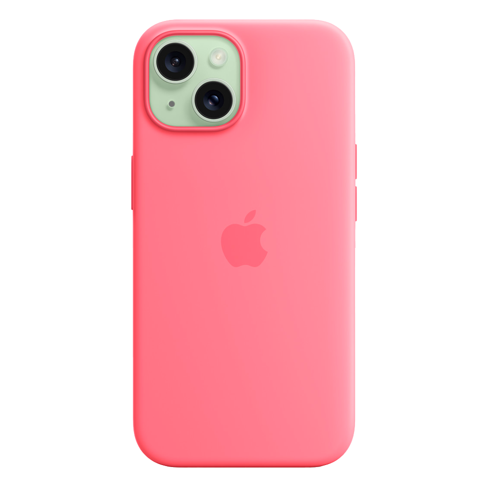 Силиконовый чехол с поддержкой MagSafe Apple Silicone Case для iPhone 15, Pink (Розовый)