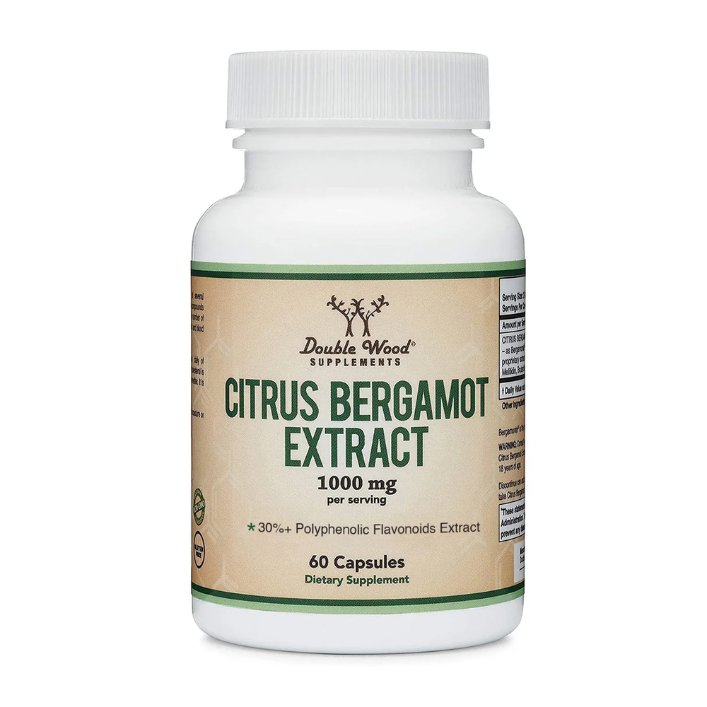 Double Wood Supplements - Citrus Bergamot Extract - 60 x 500 mg capsules