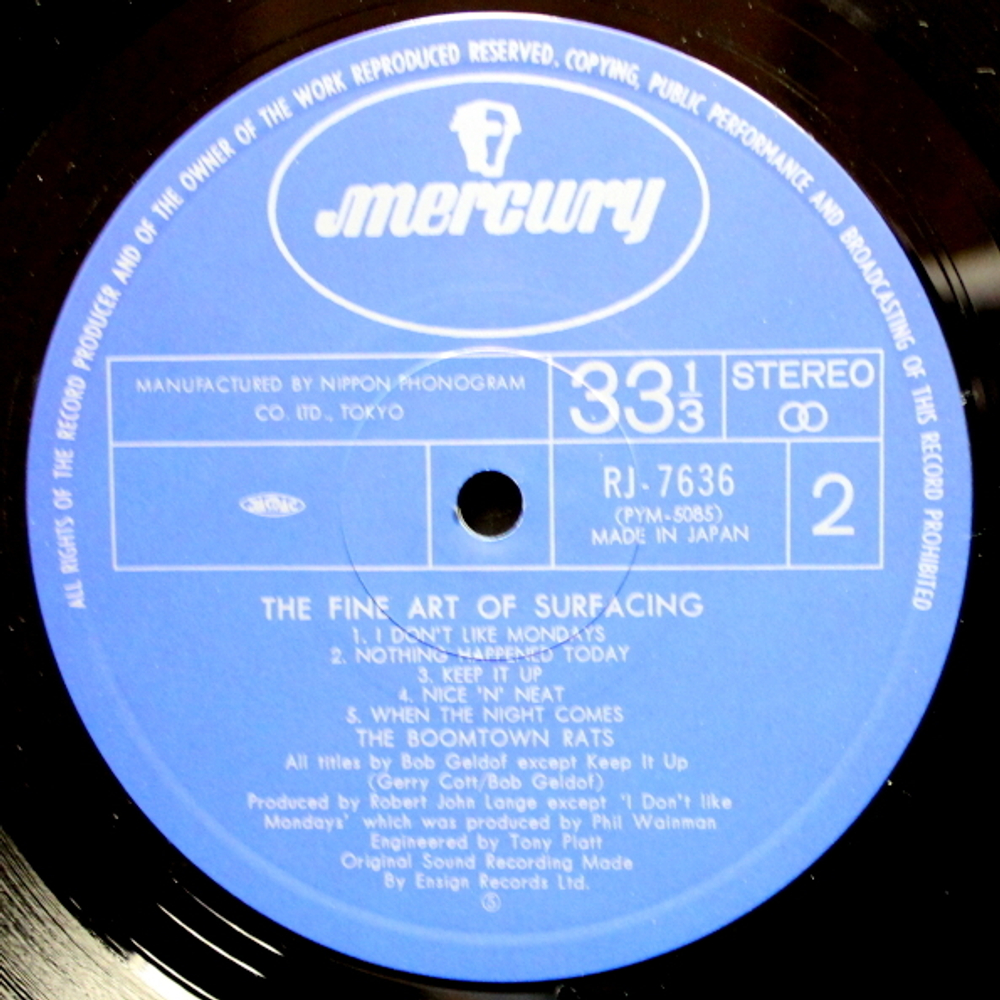The Boomtown Rats / The Fine Art Of Surfacing (LP)