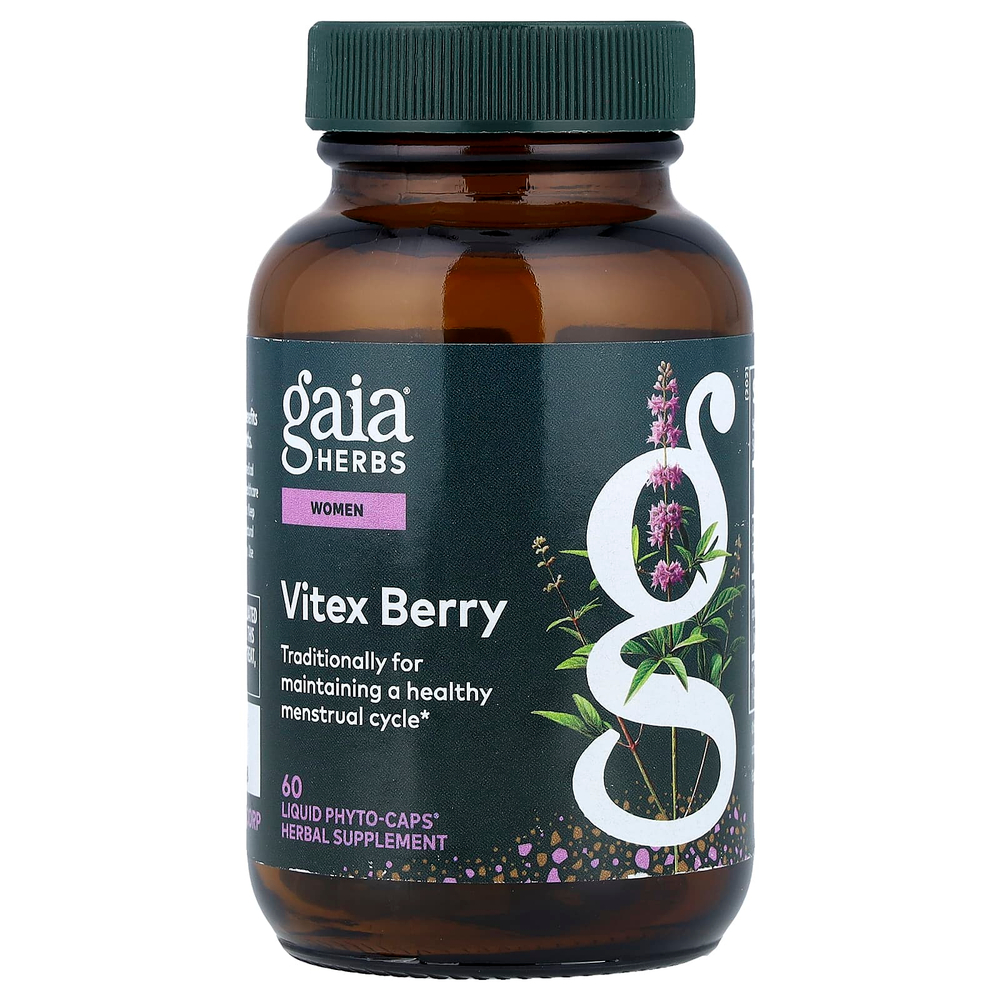 Gaia Herbs, Women, ягоды витекса, 60 Liquid Phyto-Caps® (500 мг в 1 капсуле)