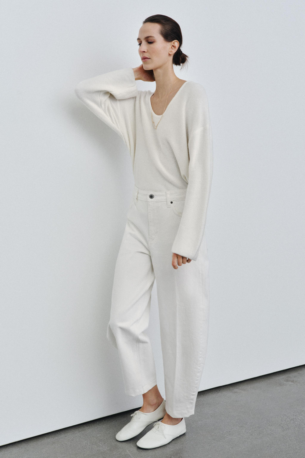 ДЖИНСЫ ZW COLLECTION BARREL С ВЫСОКОЙ ПОСАДКОЙ — ZARA