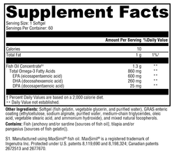 Omega MonoPure® 1300 EC 60 Softgels