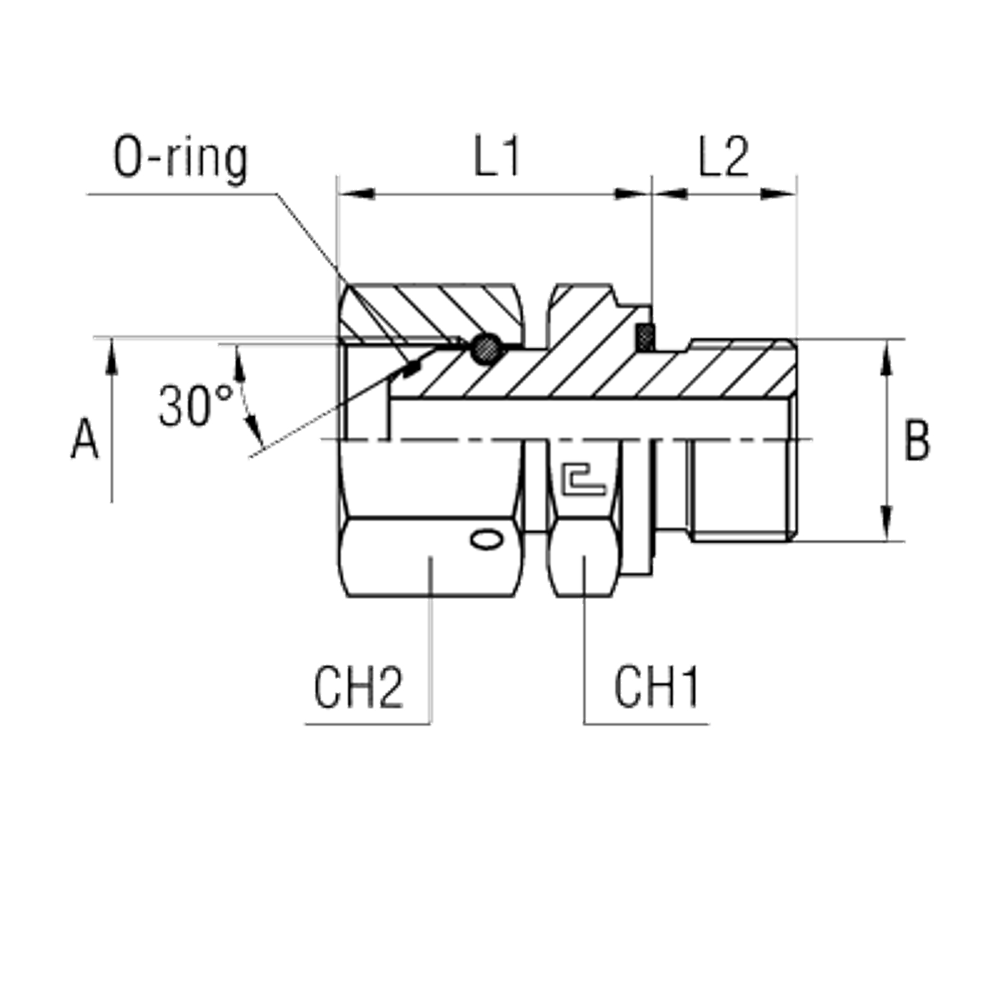 Штуцер FNE BSP 1/8 - BSP 1/8