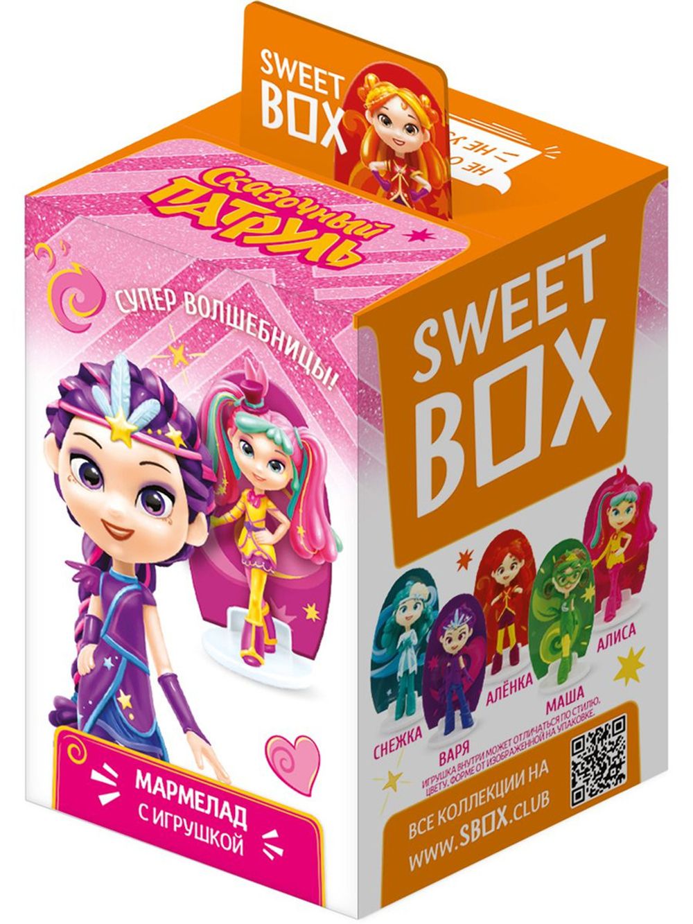 СКАЗОЧНЫЙ ПАТРУЛЬ 2 SWEET BOX Мармелад с игрушкой в коробочке 12/10, 10г.