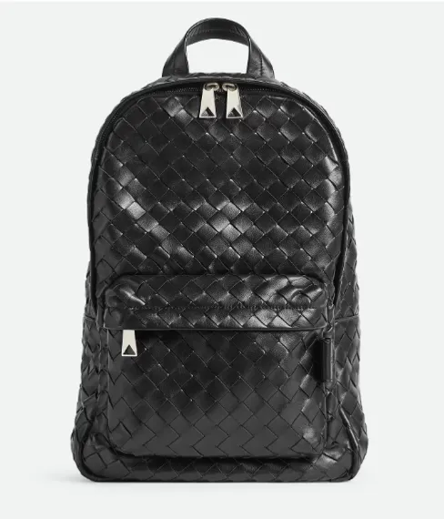 Рюкзак Bottega Veneta Intrecciato черный