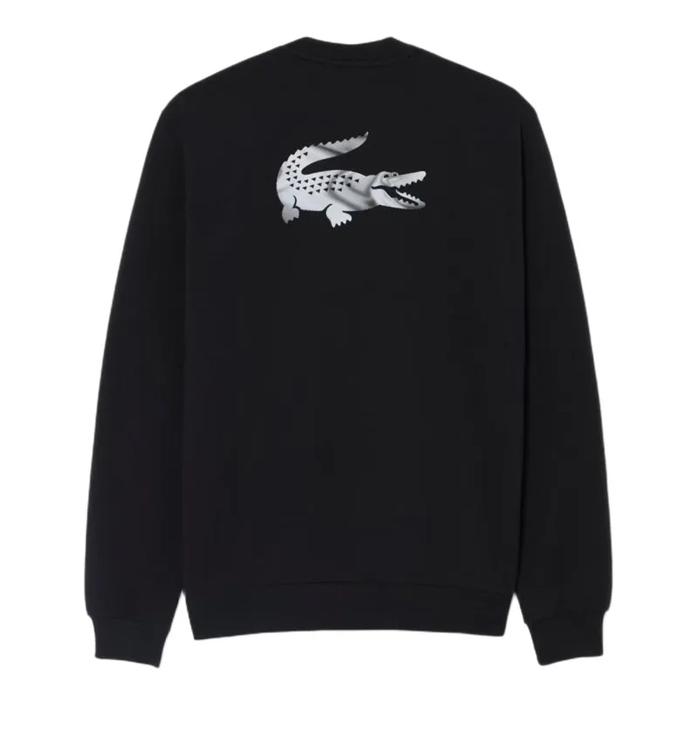 Мужская теннисная кофта Lacoste Sport Colour Block - black/grey