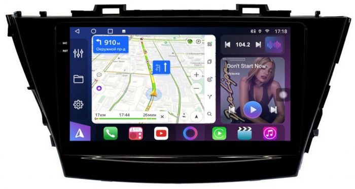 Магнитола для Toyota Prius Alpha 40 2014-2021 (правый руль) - FarCar S400-TS18 монитор 9.5" QLED на Android 14, CarPlay, 4G SIM-слот