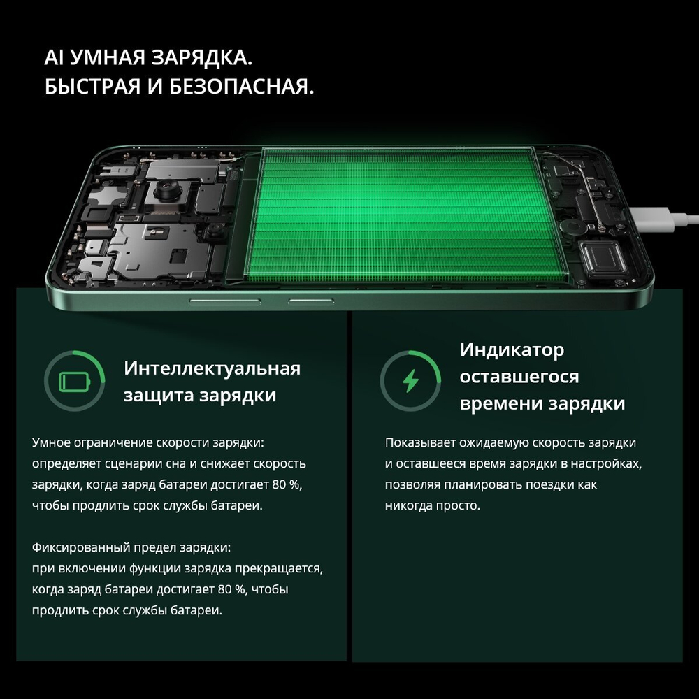Смартфон Realme 12 8/256 ГБ, Ростест(ЕАС), 2 nano SIM, Зеленый малахит