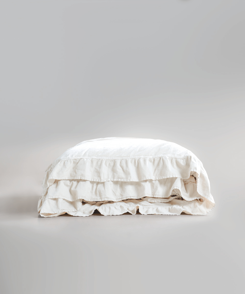 Lımasso КПБ 4 пр. Stonewashed Exclusıve Snow White пододеяльник 200*220, простынь 240*260, наволочки 50*70 2шт