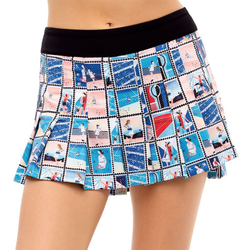 Женская Юбка теннисная Lucky in Love Post a Plaid Poster Girl Plated Skirt - turquoise