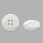 Пуговицы 4 прокола 24L=15 мм, (White (белый)) CB, 144 шт