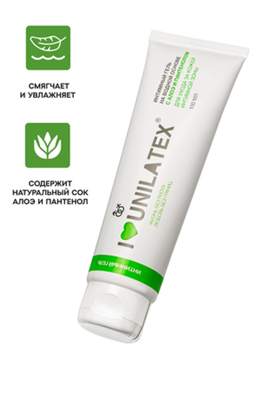 Unilatex Gel Интимны Гель Смазка Алое Вера + Пантенол 100 мл