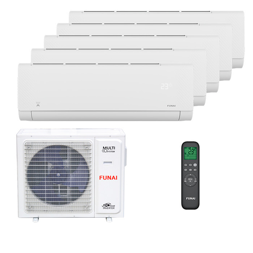 Мультисплит система на 5 комнат Funai RAM-I-SG25HP.W03/S x 5 / RAM-I-5OK120HP.01/U
