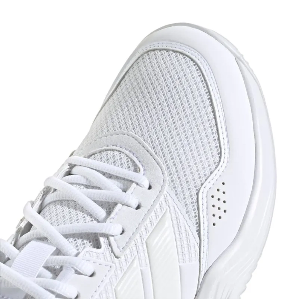 Женские теннисные кроссовки Adidas GameCourt 3 W Clay - footwear white/zero metallic/footwear white