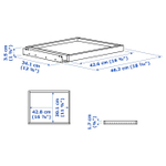 Полка выдвижная IKEA KOMPLEMENT (КОМПЛЕМЕНТ), Белый, 50x35 см