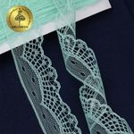 Кружево отделочное в стиле "трикотаж" 30 мм / 27.4 метра, диз. 284, цв.08 мята