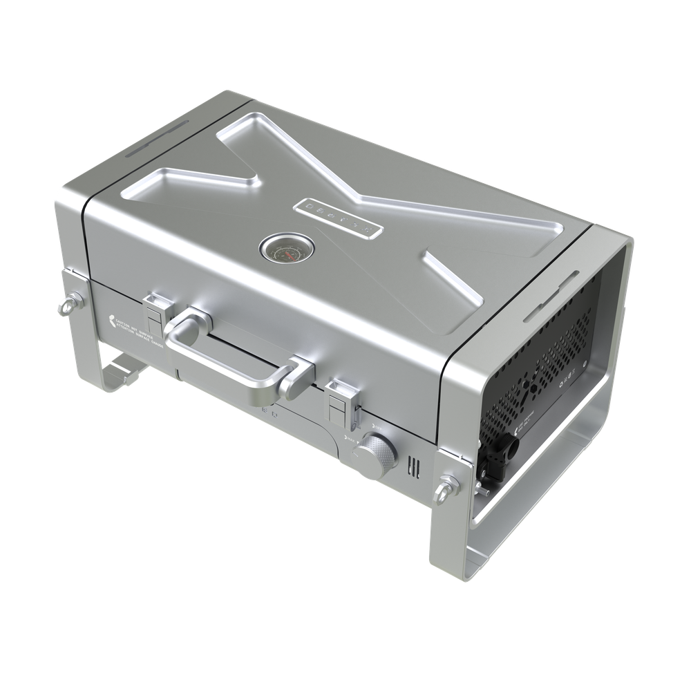 Газовый гриль портативный Karbo Grill X1 Natural Grey
