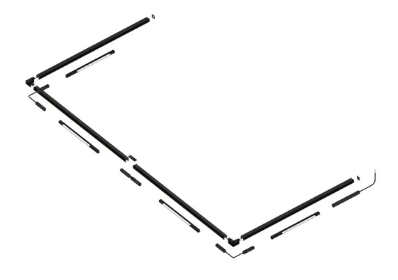 Шинопровод Space Easy CLT 0.114 01 L2000 BL Crystal Lux