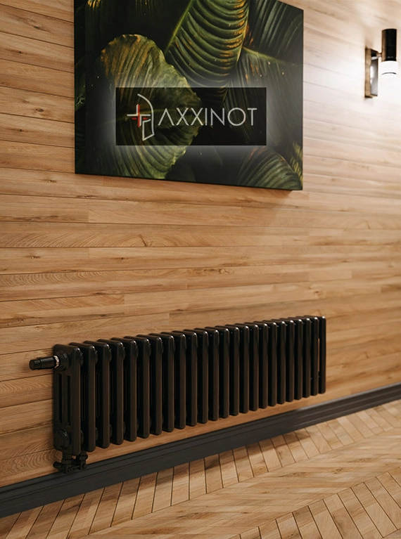Axxinot Sentir 3020 - трехтрубный трубчатый радиатор высотой 200 мм, нижнее подключение с термовентилем