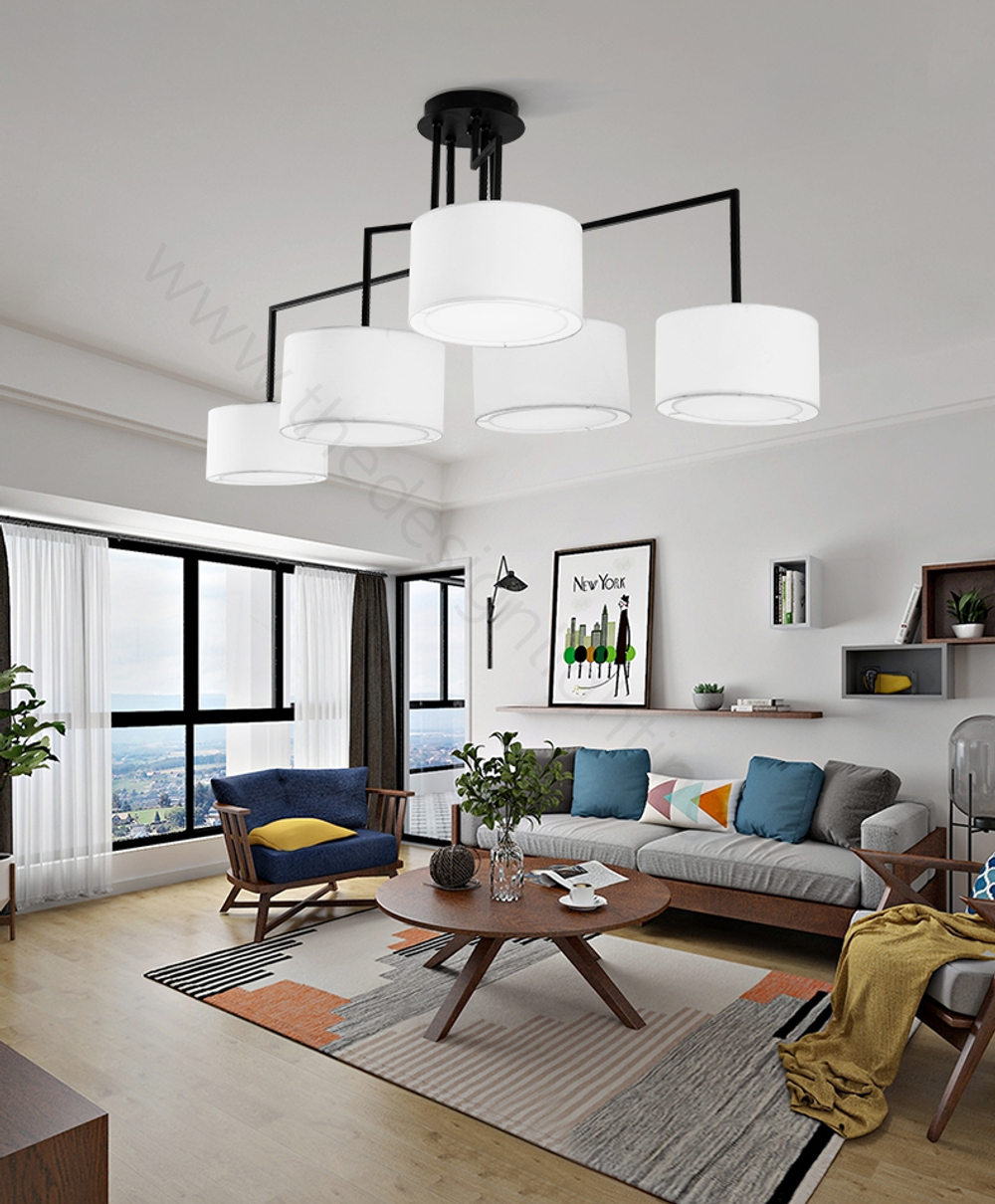 Ceiling design lamp  Noon 12 by Zeitraum (Grey)