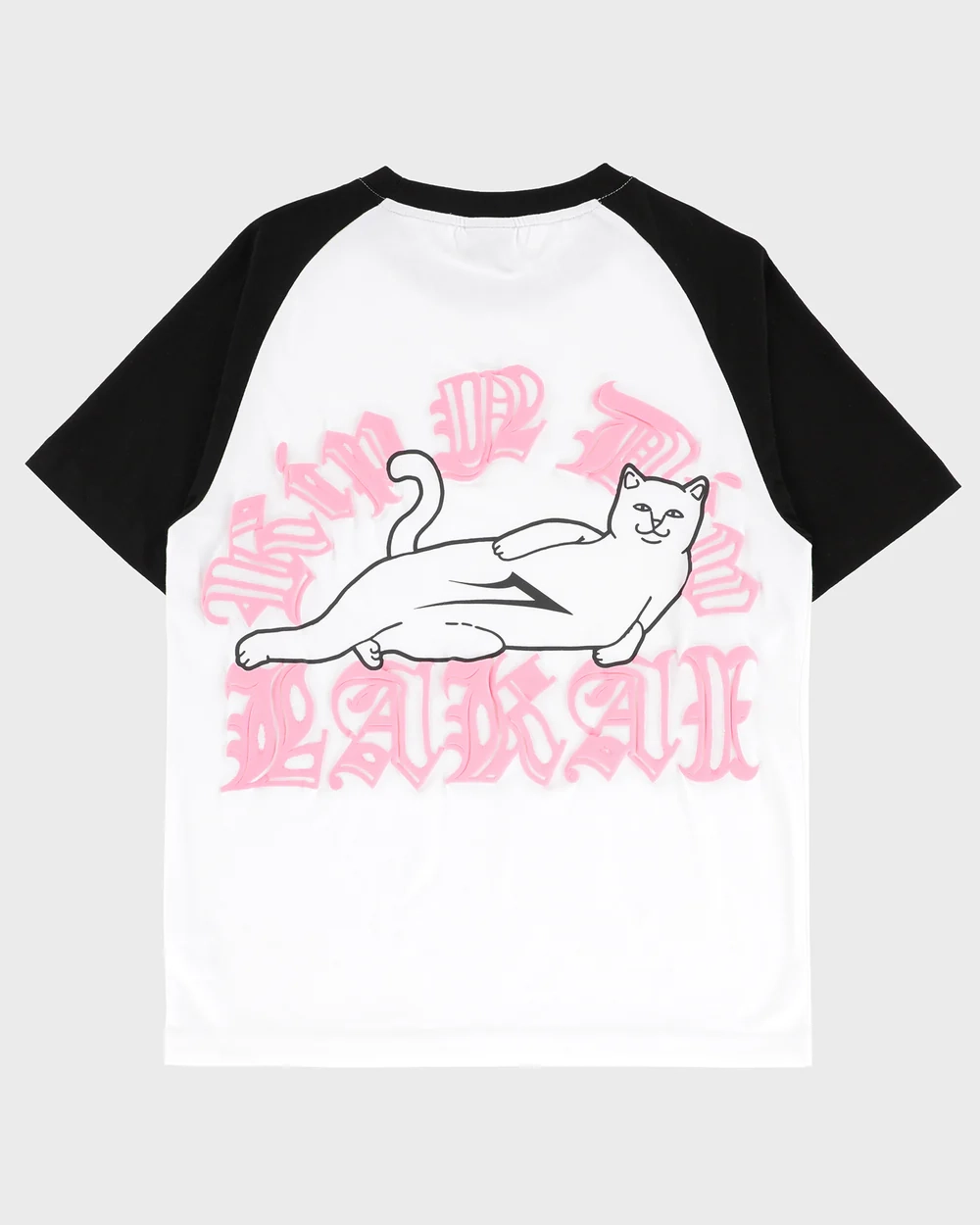 Футболка RIPNDIP X LAKAI RAGLAN TEE WHITE / BLACK
