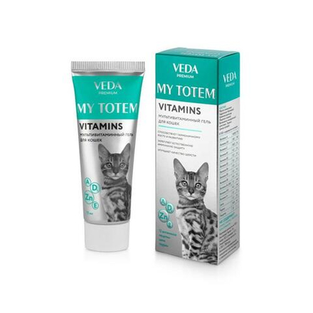 Гель мультивитаминный для кошек Веда My Тotem VITAMINS 75 мл