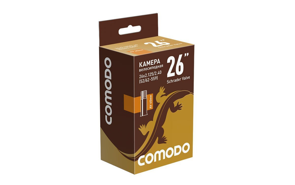 Камера COMODO с антипрокольным герметиком 26 x 2.125/2.40 (52/62 - 559) AV40 мм бу