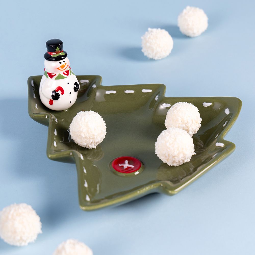 БЛЮДО СЕРВИРОВОЧНОЕ КОЛЛЕКЦИЯ "CHRISTMAS GIFT" 21*20,5*10 СМ