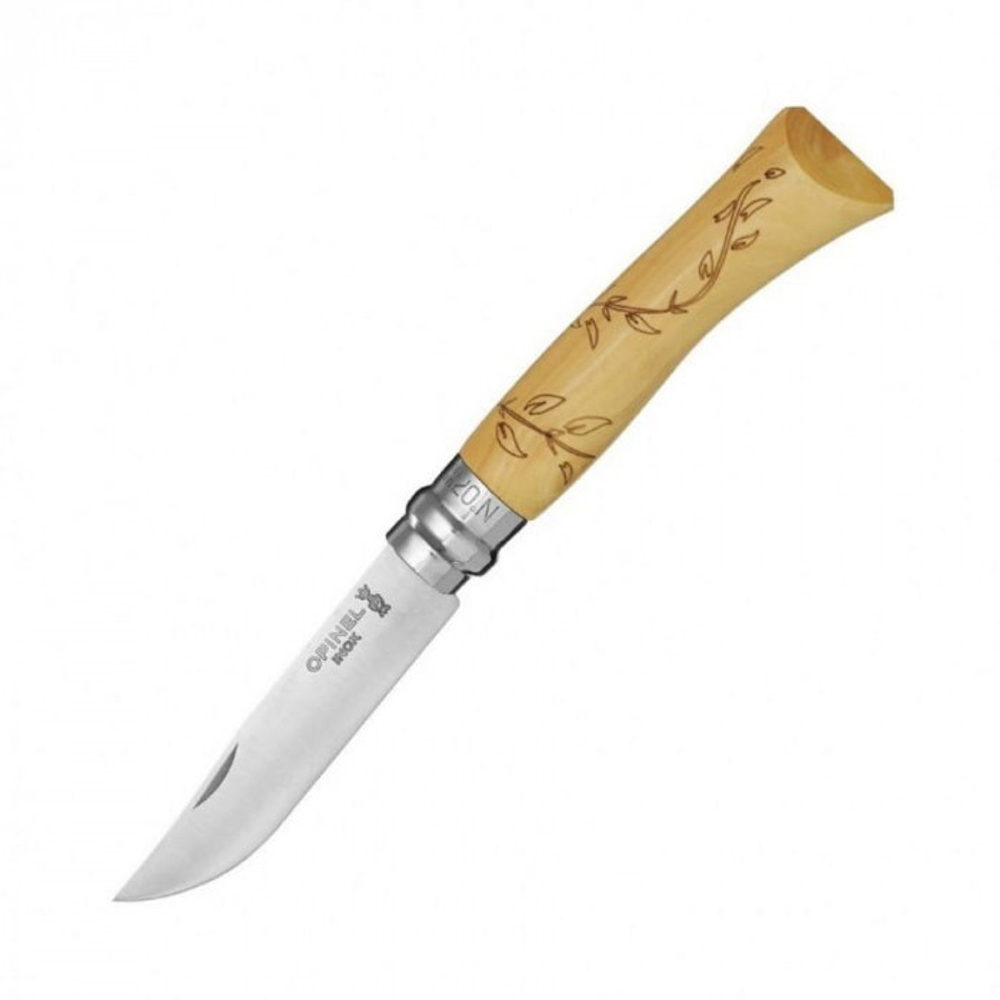 Нож Opinel №7 Nature, нержавеющая сталь, рукоять самшит