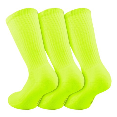 Tennis-Point Tennis Socks 3 Pack - Neon Yellow