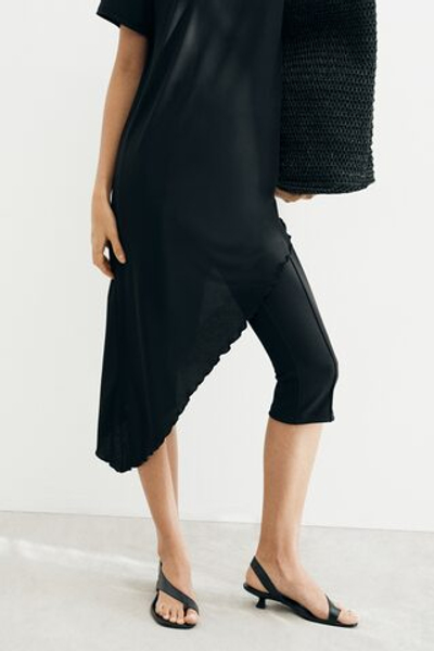 Длинная асимметричная футболка - H&M