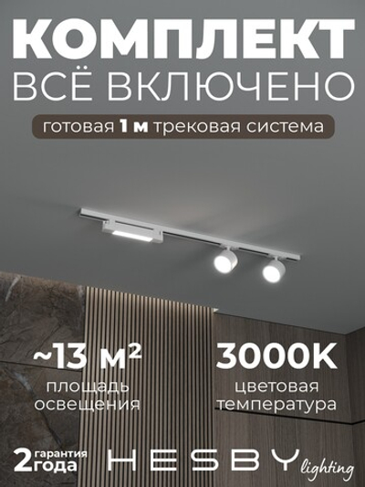 Комплект трековый Hesby Lighting Skylite No14 HSBL_kompl_S014_NI1W3K