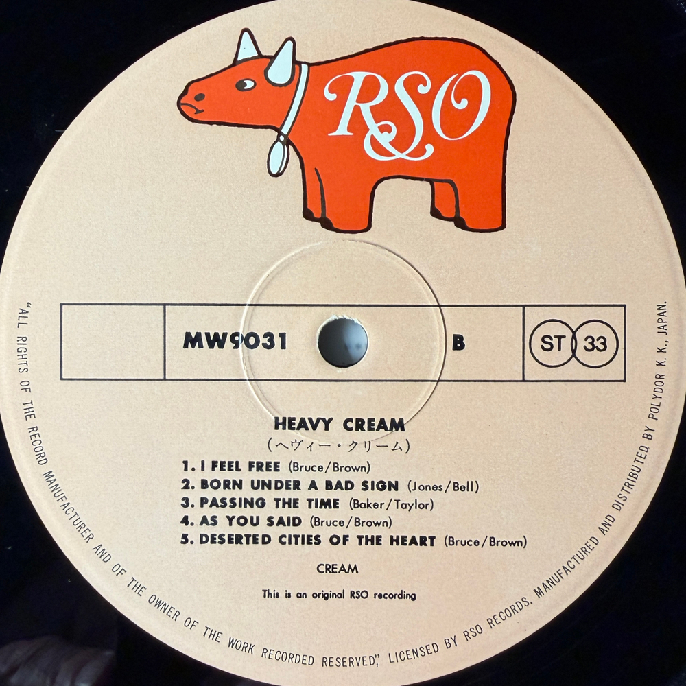 Cream ‎– Heavy Cream 2LP (Япония 1973г.)