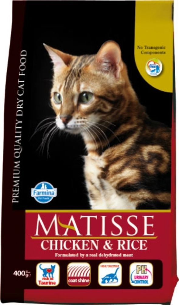 Сухой корм Farmina Matisse Cat Adult для взрослых кошек Курица с рисом 400 г Сухой корм Farmina Matisse Cat Adult для взрослых кошек Курица с рисом 400 г