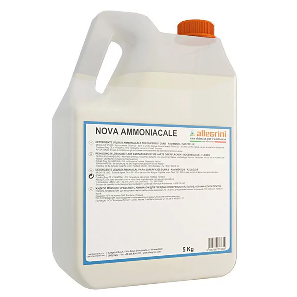 Nova Ammoniacale Щелочное средство для мытья полов с высокой обезжиривающей способностью 5 кг