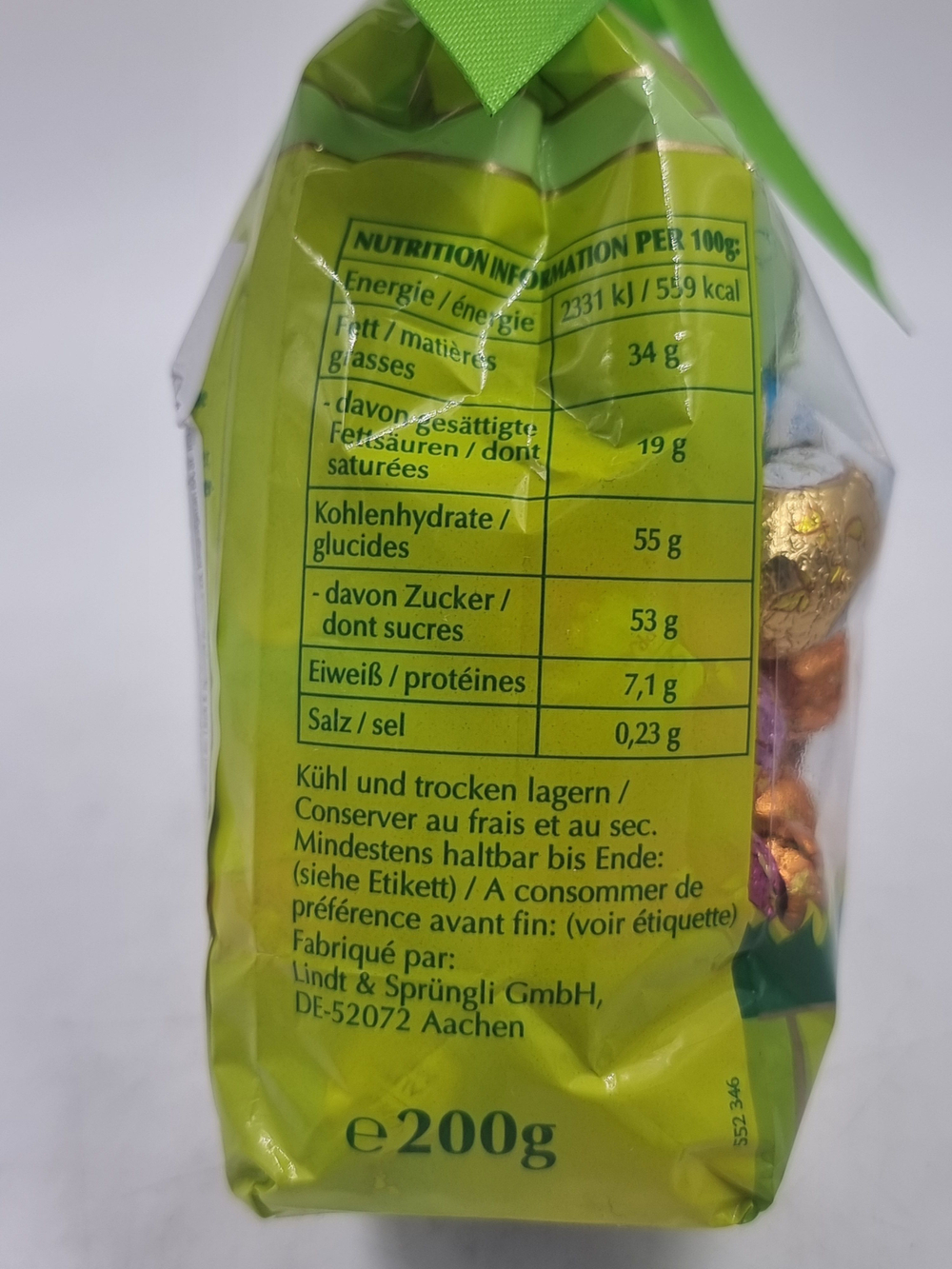 Шоколад молочный Lindt Mini Easter Egg Mix пасхальные яйца ассорти 200 г (Из Финляндии)