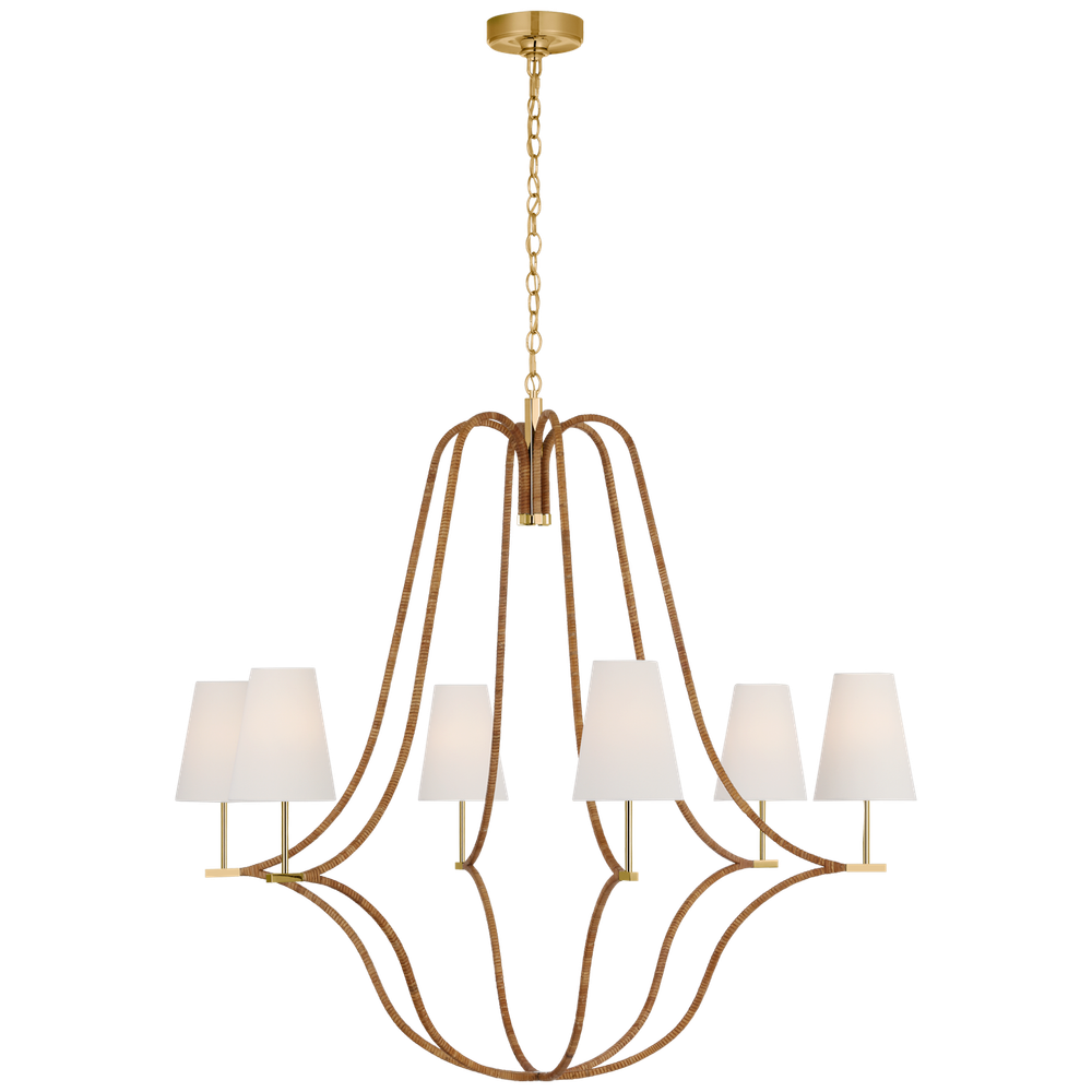 Люстра Visual Comfort Biscayne Extra Large Wrapped Chandelier