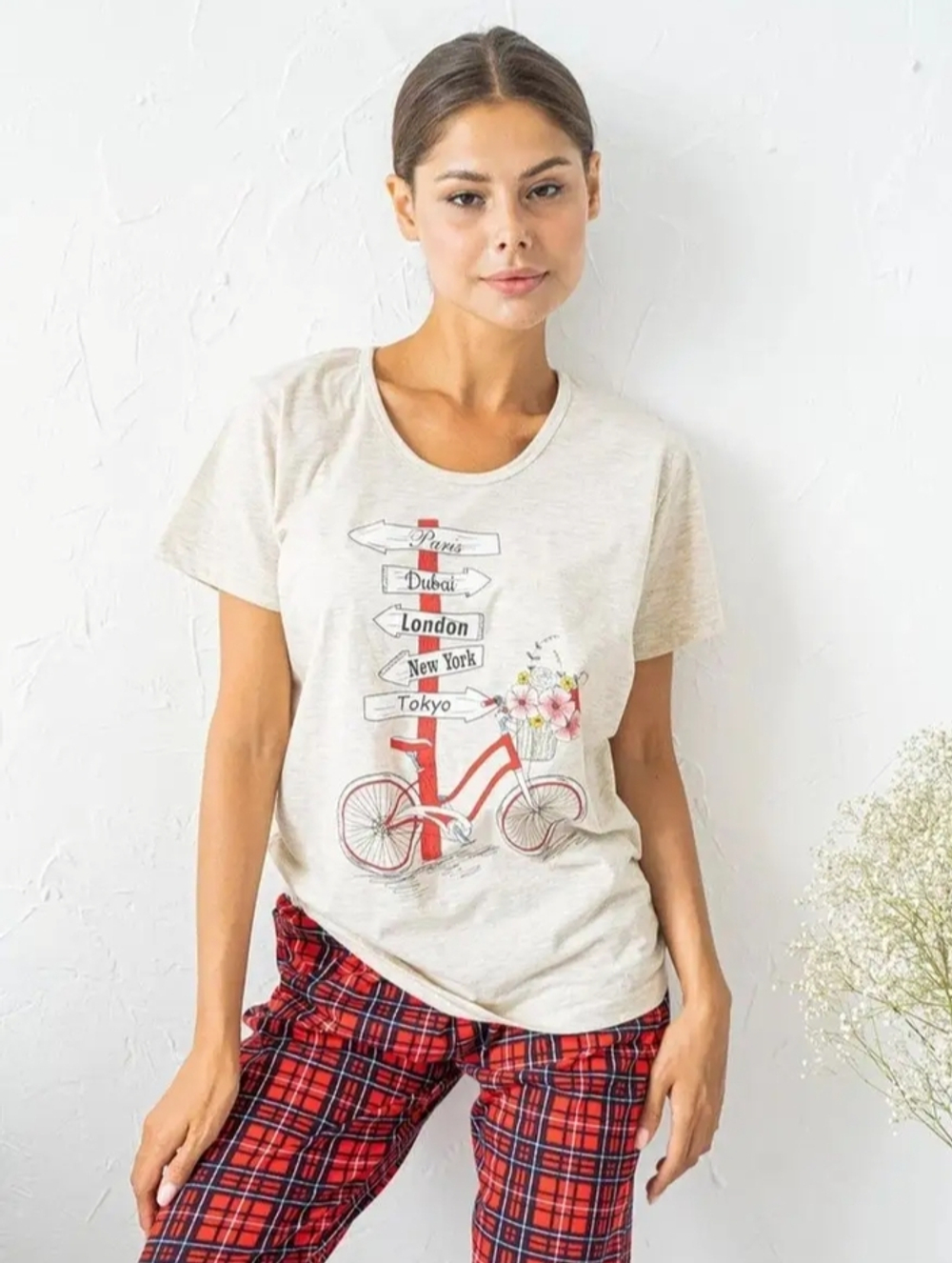 Пижама х/б бриджи+футболка УБФ0030