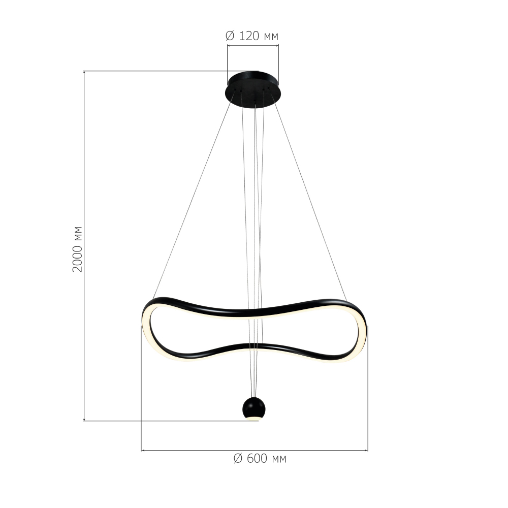 Светильник подвесной ORIONE LED 35W 3000K