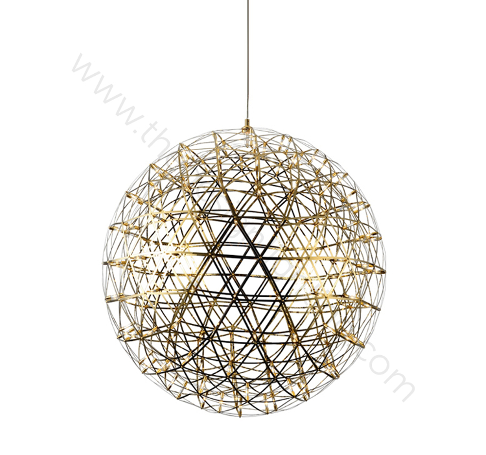 Pendant design lamp  Raimond by Moooi (Gold,  D 89 cm)
