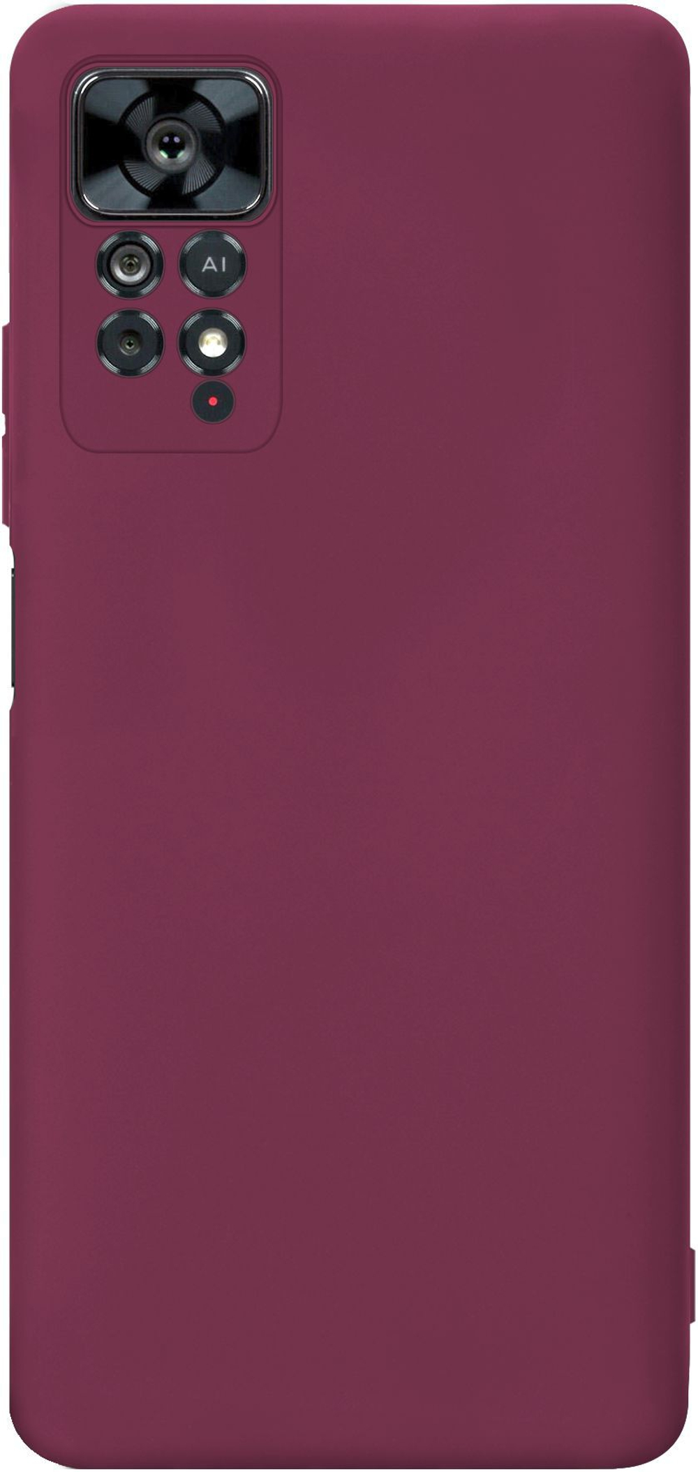 Мягкий Soft Touch чехол из силикона для XIAOMI REDMI NOTE 11 PRO 5G с бархатной подкладкой