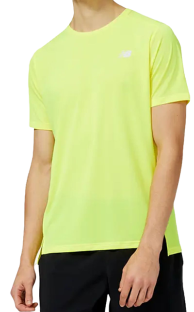 Мужская теннисная футболка New Balance Accelerate Short Sleeve - cosmic pineapple