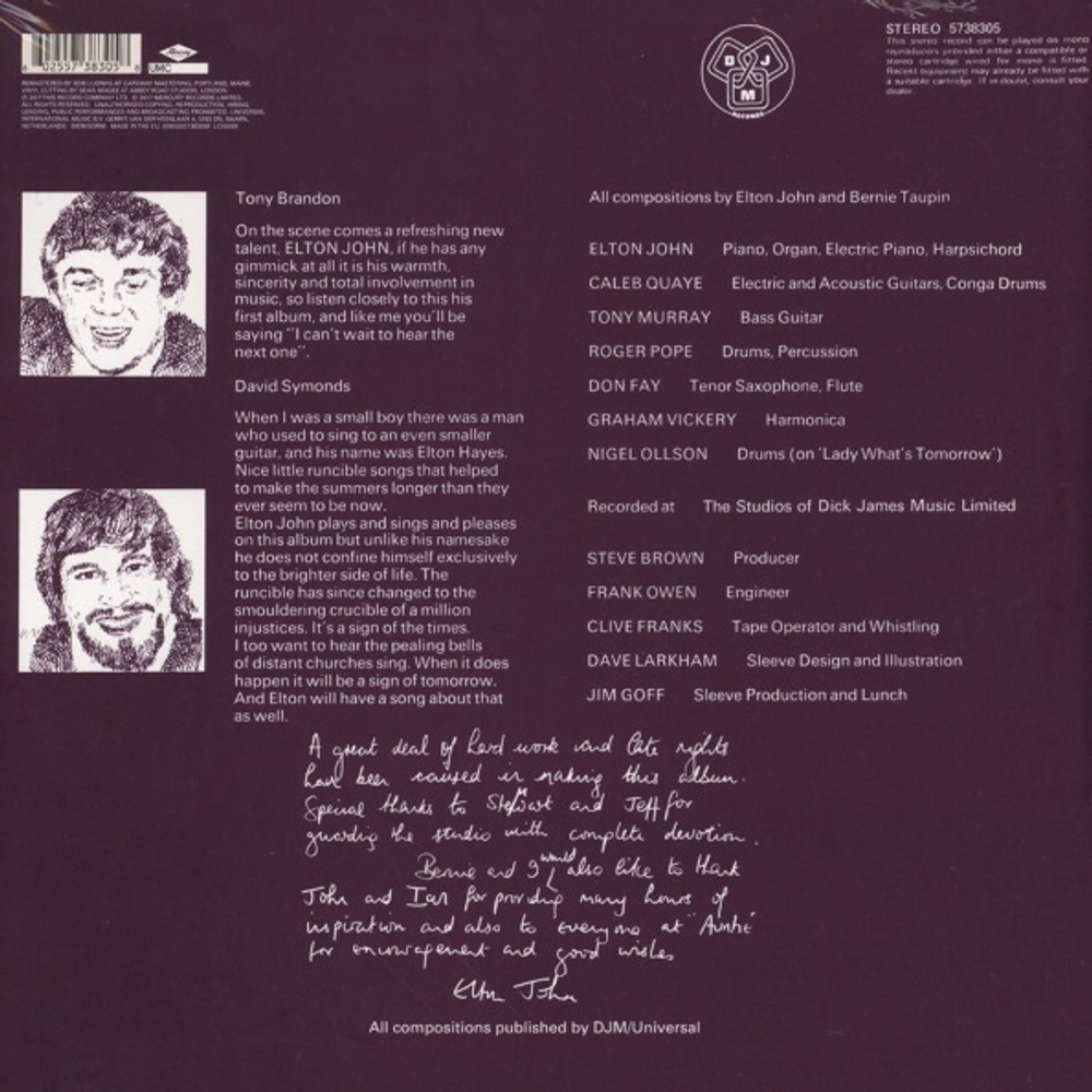 Elton John / Empty Sky (LP)
