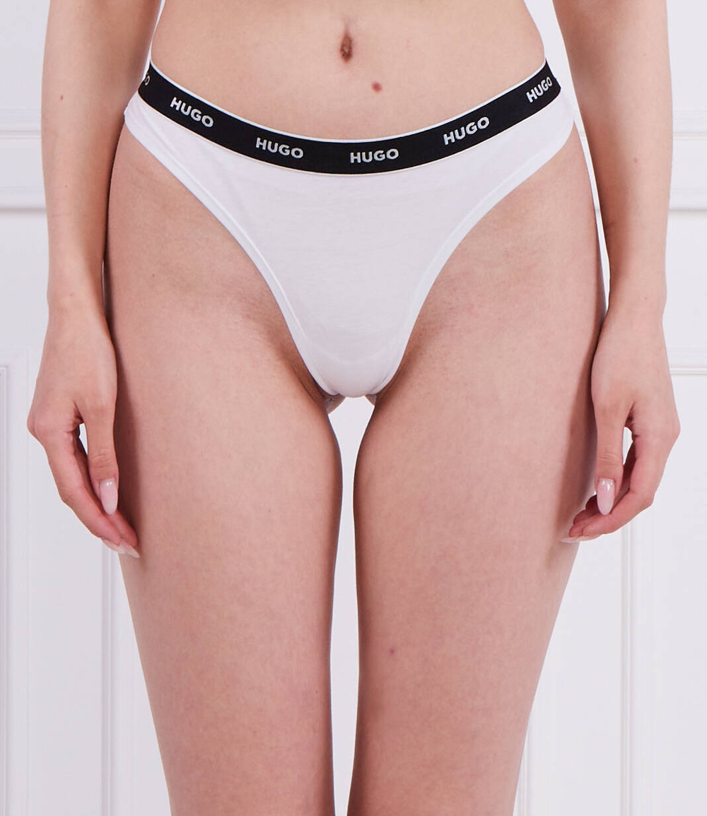 Stringi 3-pack TRIPLET THONG STRIPE Hugo Bodywear - белый(50480150)