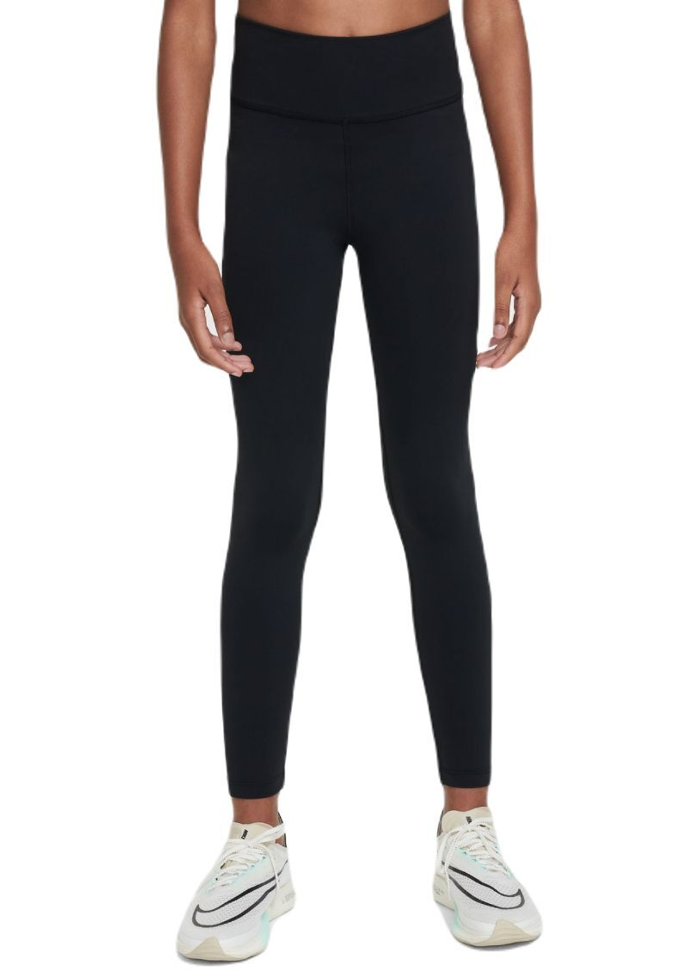 Штаны для девочки теннисные Nike Kids One Dri-Fit Tight Leggings - черный